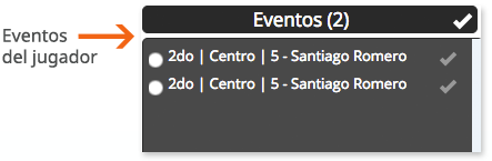 videotag - generador compactos - eventos del jugador
