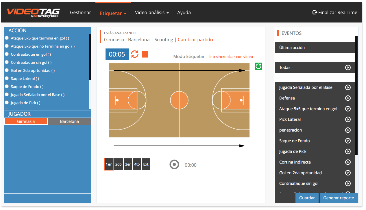 VideoTag - Etiquetado Realtime - pantalla