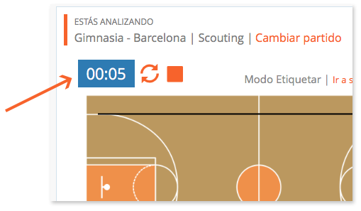 VideoTag - Etiquetado Realtime - primer tiempo
