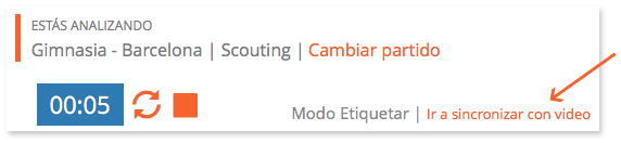 VideoTag - Etiquetado Realtime - sincronizar video